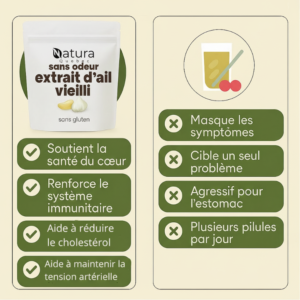 Extrait d’ail vieilli, 7500 mg, inodore