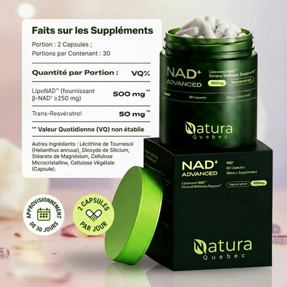 NAD+ Advancé - Capsules anti-âge