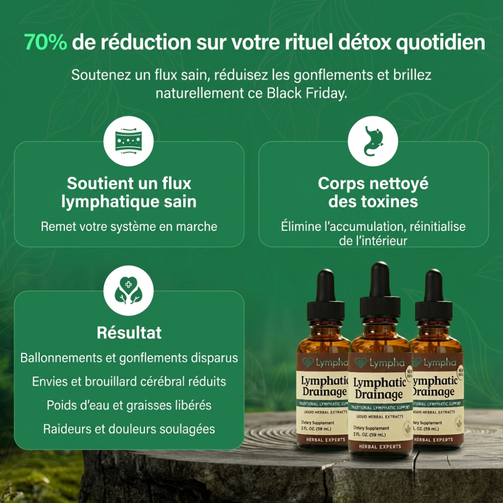 Gouttes de Drainage Lymphatique