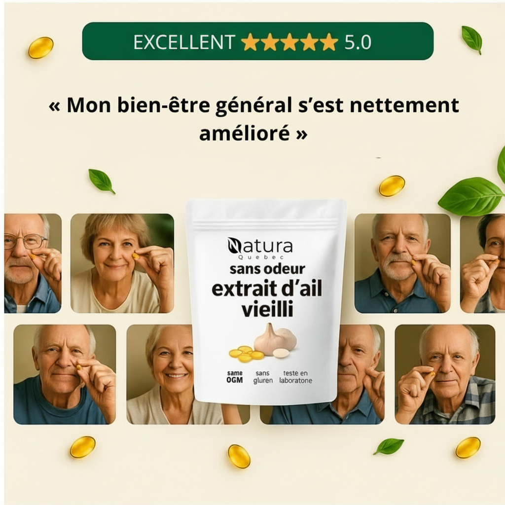 Extrait d’ail vieilli, 7500 mg, inodore