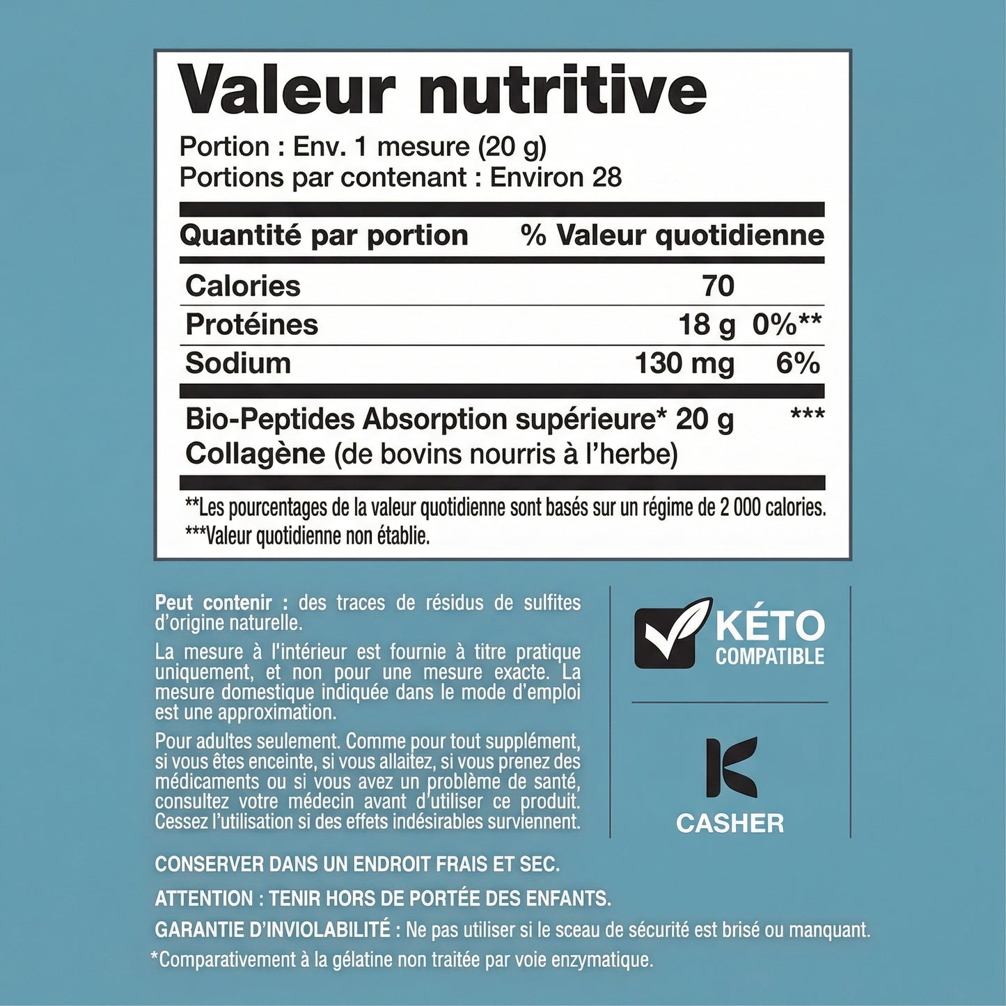 Beautify Poudre aux Peptides de Collagène (Mensuel)